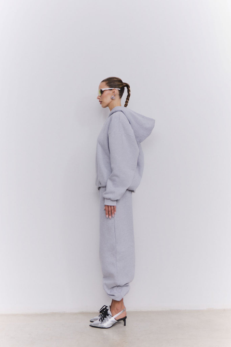 L'Appartementアパルトモン 2024AW GRAY KNIT HOODIE PARKAグレー ニット フーディー パーカー未使用品【フリー】【LKNA78583】 HOODED SWEAT（パーカー）｜L'Appartement（アパルトモン）の通販